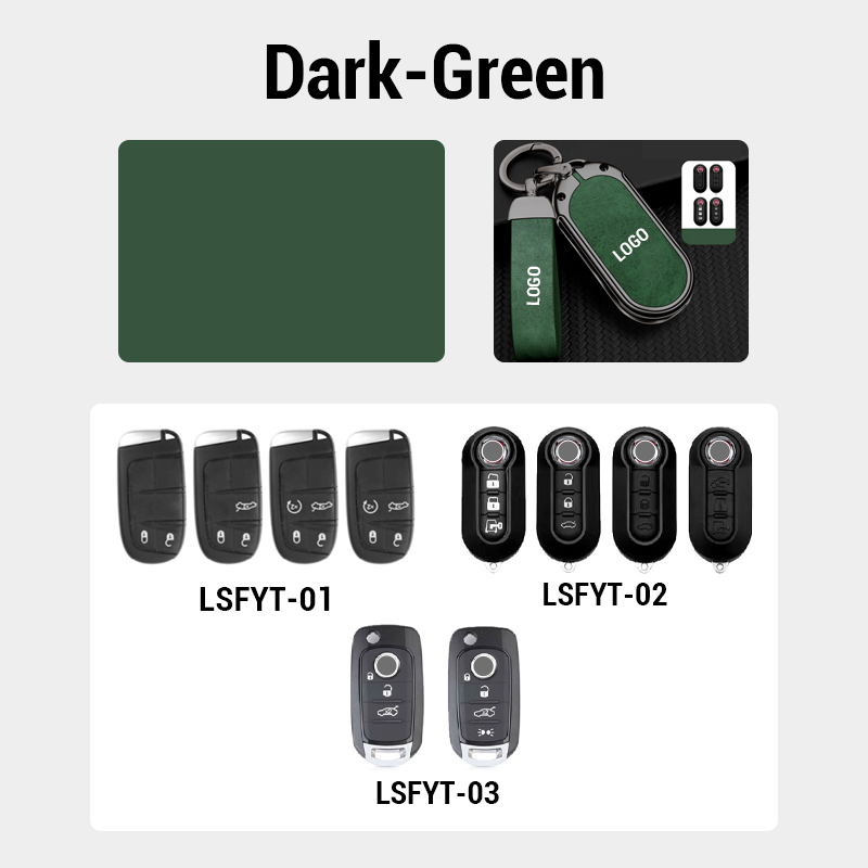 【For Fiat】 Leather Keychain