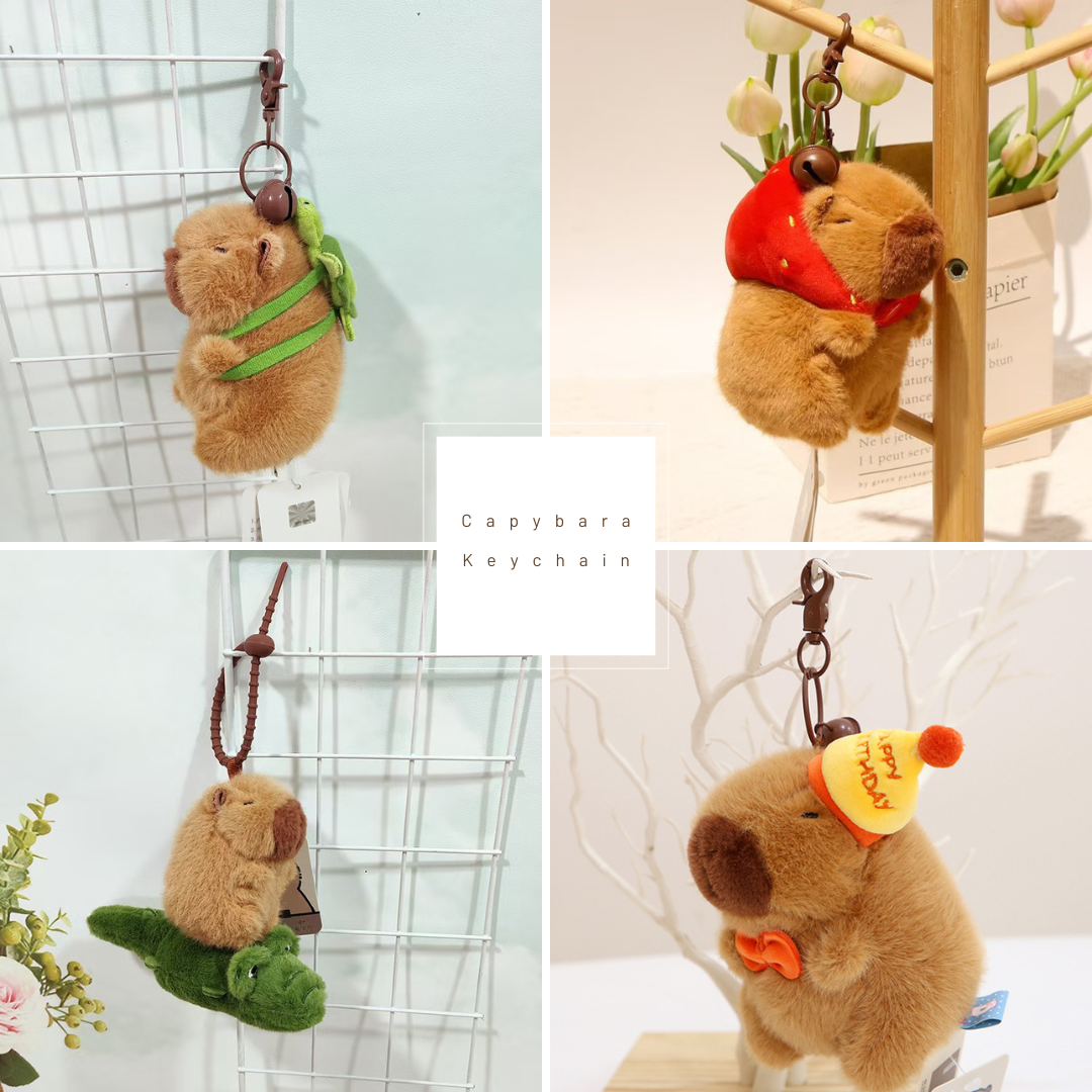 "Capycharm" Plush Capybara Keychain Ornaments