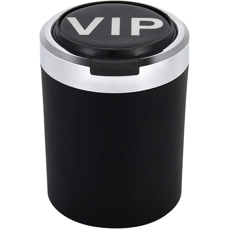 Smokeless Stainless Steel LED Car Cupholder Ashtray with Lid