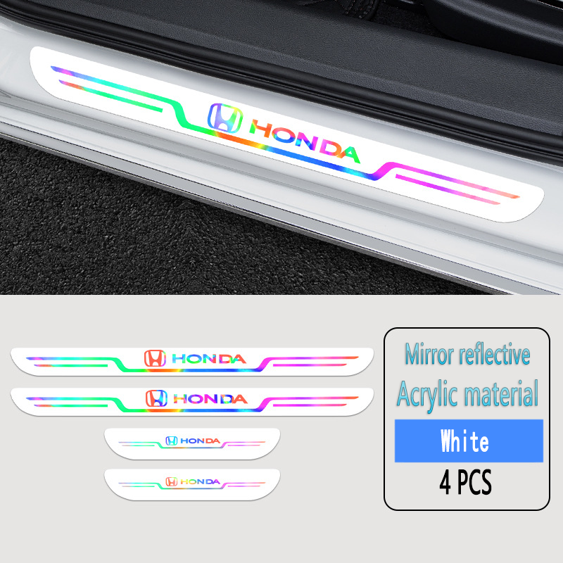 Acrylic Laser Car Anti-Fouling Door Sill Strips🎉4pcs🎉