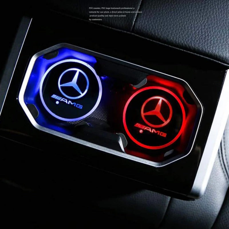 2PCS LED Car Coasters