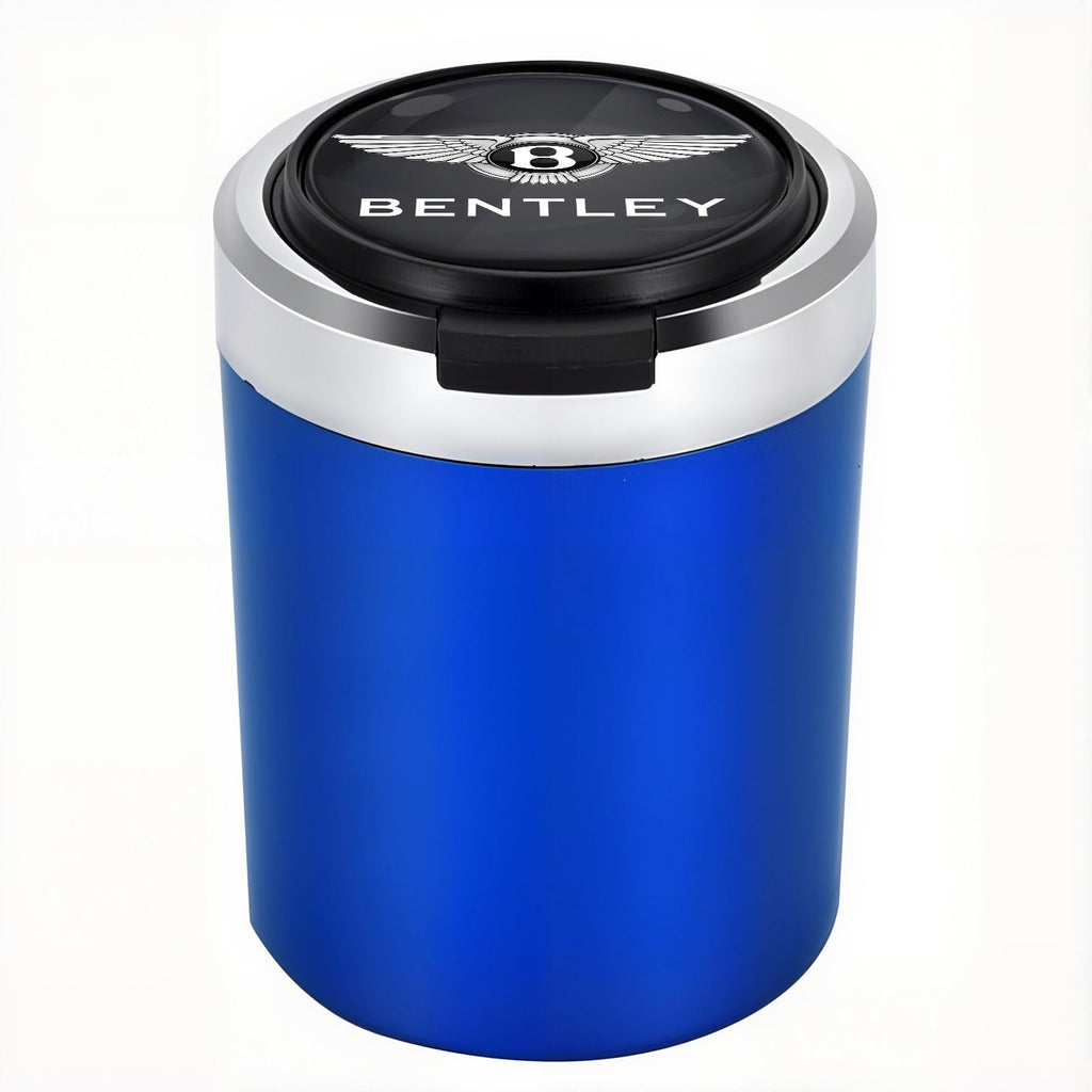 Smokeless Stainless Steel LED Car Cupholder Ashtray with Lid