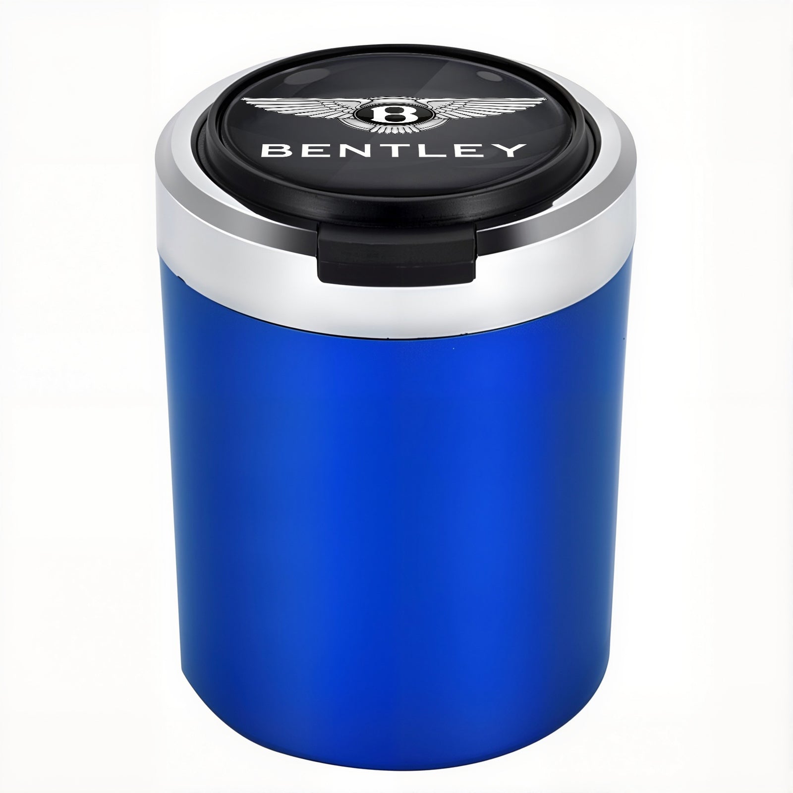 Smokeless Stainless Steel LED Car Cupholder Ashtray with Lid