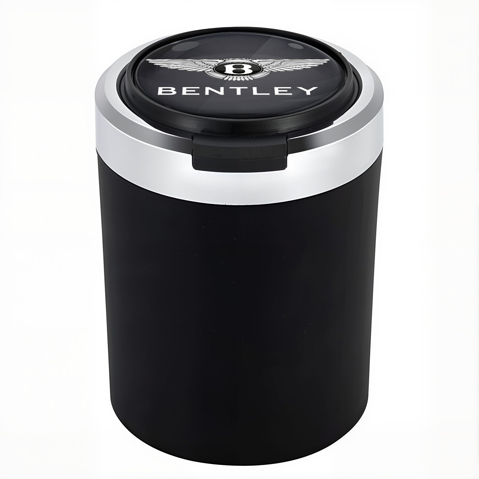 Smokeless Stainless Steel LED Car Cupholder Ashtray with Lid