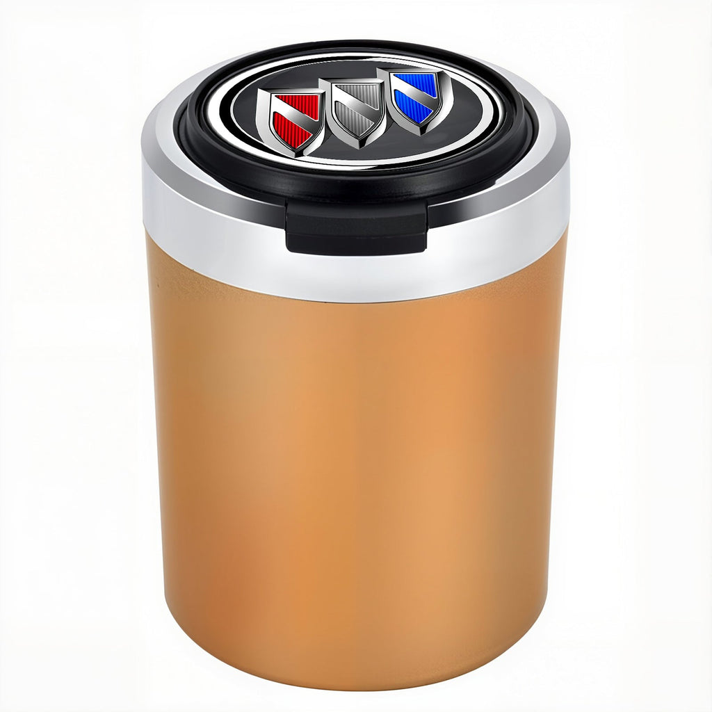 Smokeless Stainless Steel LED Car Cupholder Ashtray with Lid