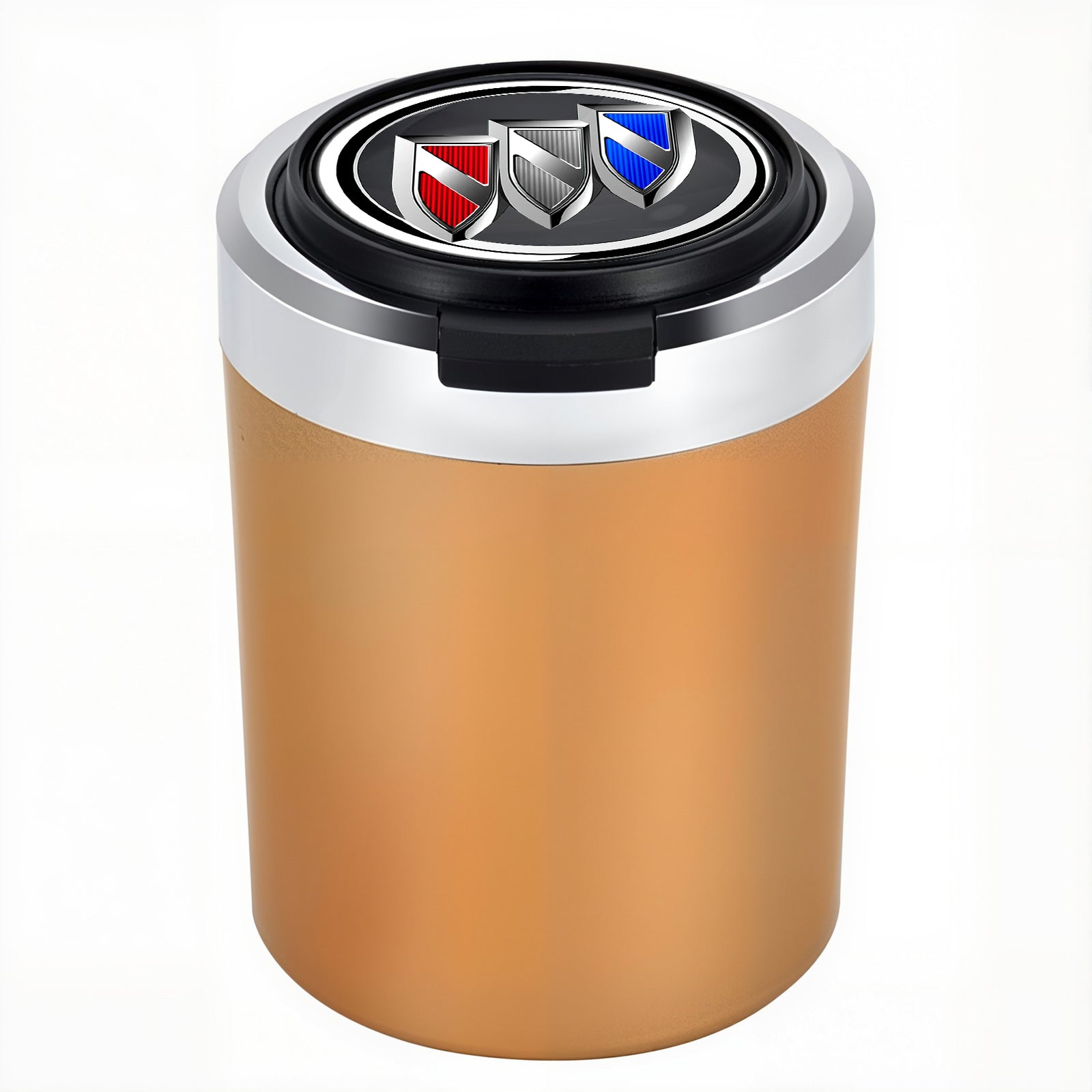 Smokeless Stainless Steel LED Car Cupholder Ashtray with Lid