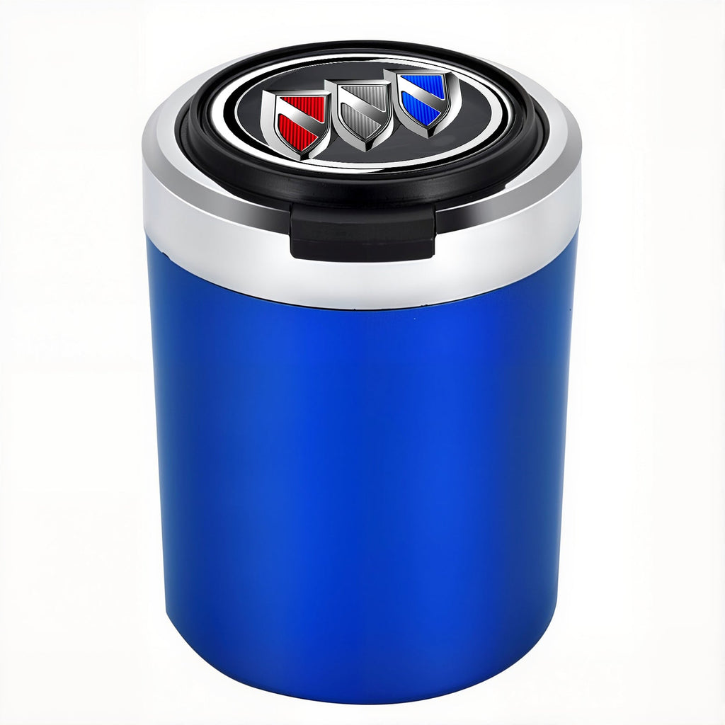 Smokeless Stainless Steel LED Car Cupholder Ashtray with Lid
