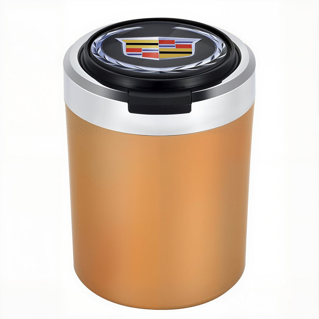 Smokeless Stainless Steel LED Car Cupholder Ashtray with Lid