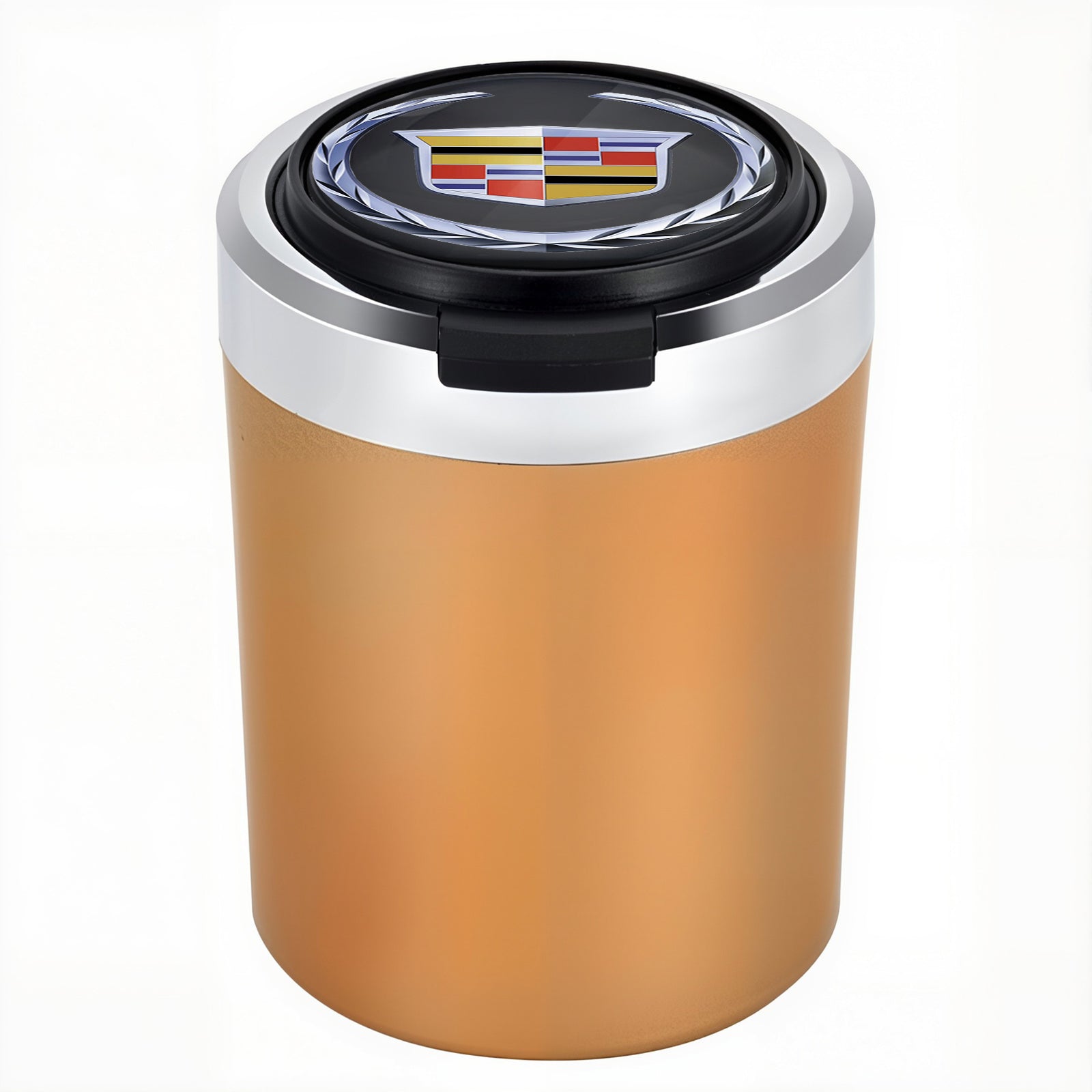 Smokeless Stainless Steel LED Car Cupholder Ashtray with Lid