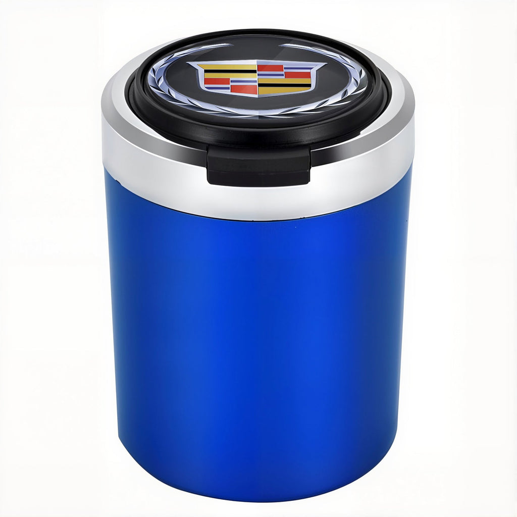 Smokeless Stainless Steel LED Car Cupholder Ashtray with Lid
