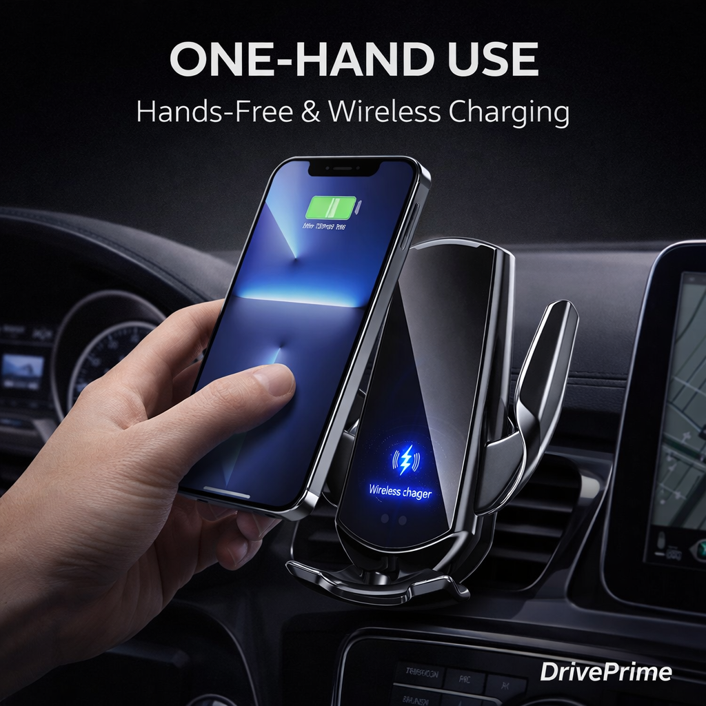 DriveSense™ Smart Holder – Automatic Sensor Wireless Charger