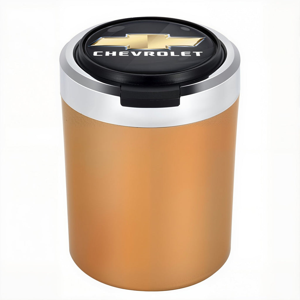 Smokeless Stainless Steel LED Car Cupholder Ashtray with Lid