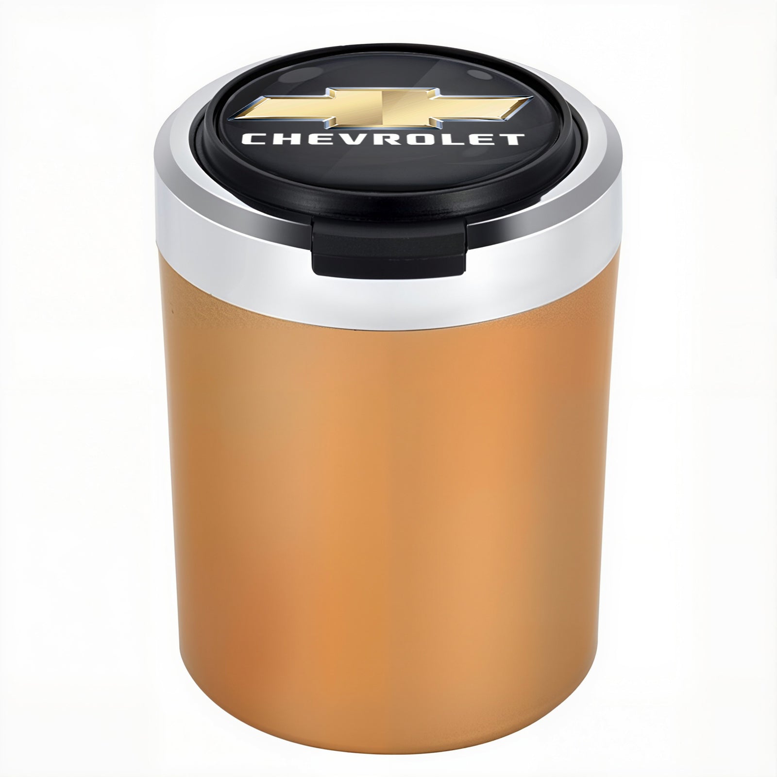 Smokeless Stainless Steel LED Car Cupholder Ashtray with Lid