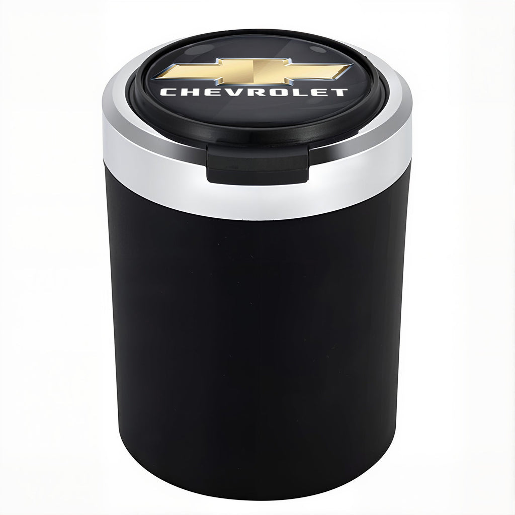 Smokeless Stainless Steel LED Car Cupholder Ashtray with Lid