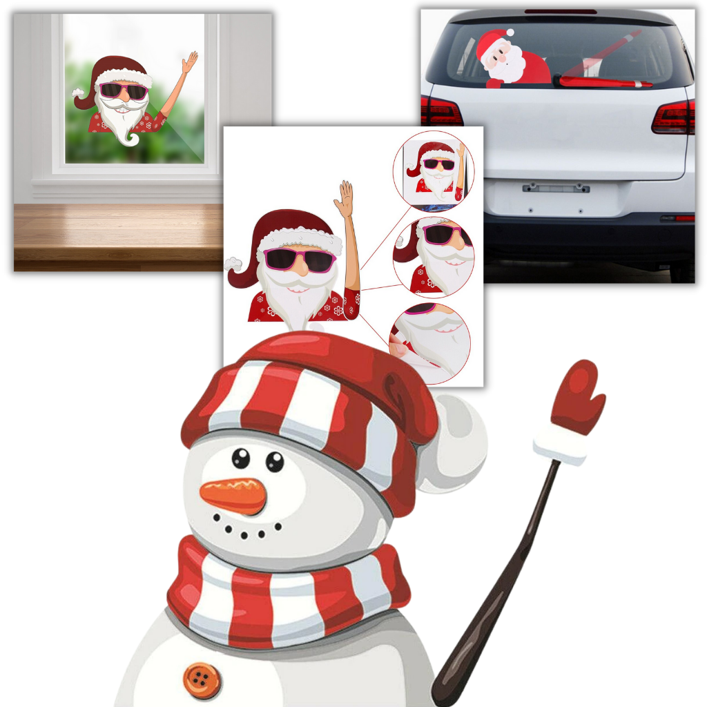 Christmas Windscreen Wiper Sticker