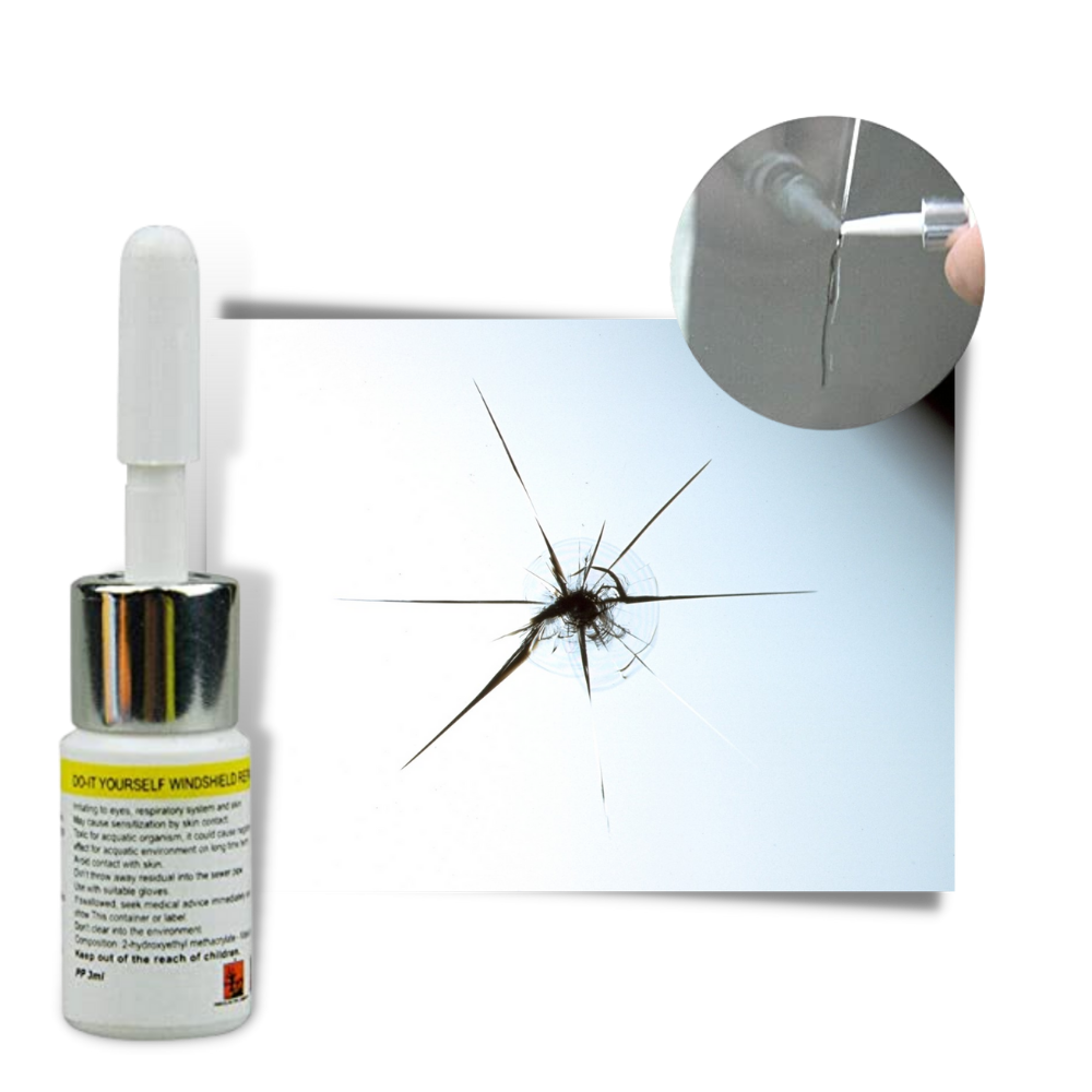 Cracked Glass Repair Fluid Kit