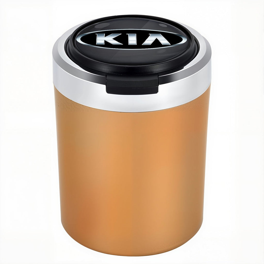 Smokeless Stainless Steel LED Car Cupholder Ashtray with Lid