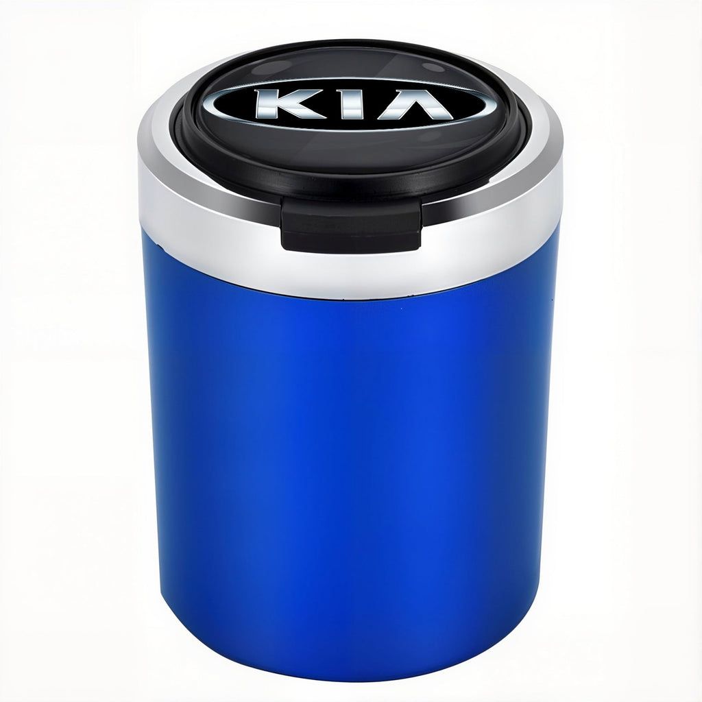 Smokeless Stainless Steel LED Car Cupholder Ashtray with Lid