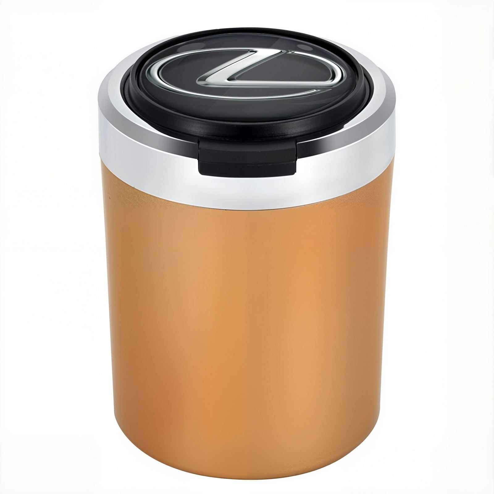 Smokeless Stainless Steel LED Car Cupholder Ashtray with Lid