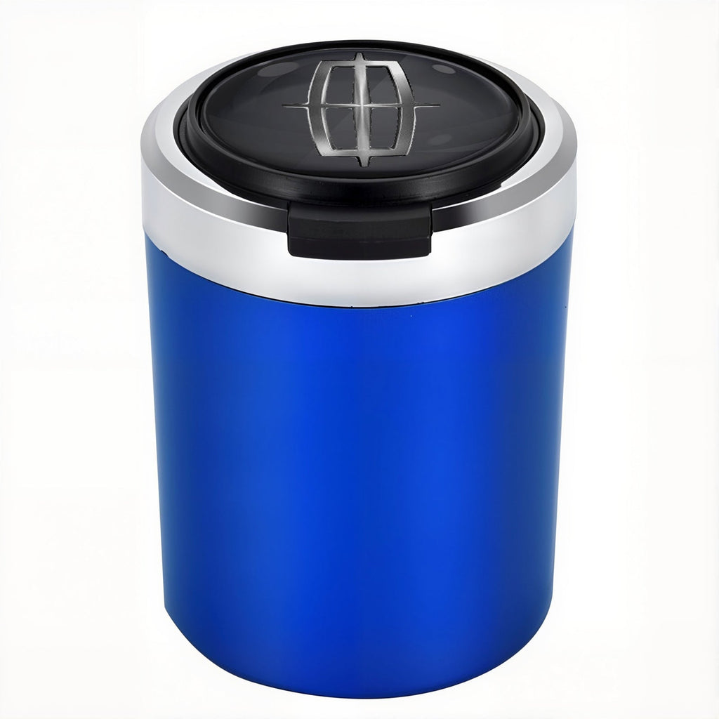 Smokeless Stainless Steel LED Car Cupholder Ashtray with Lid