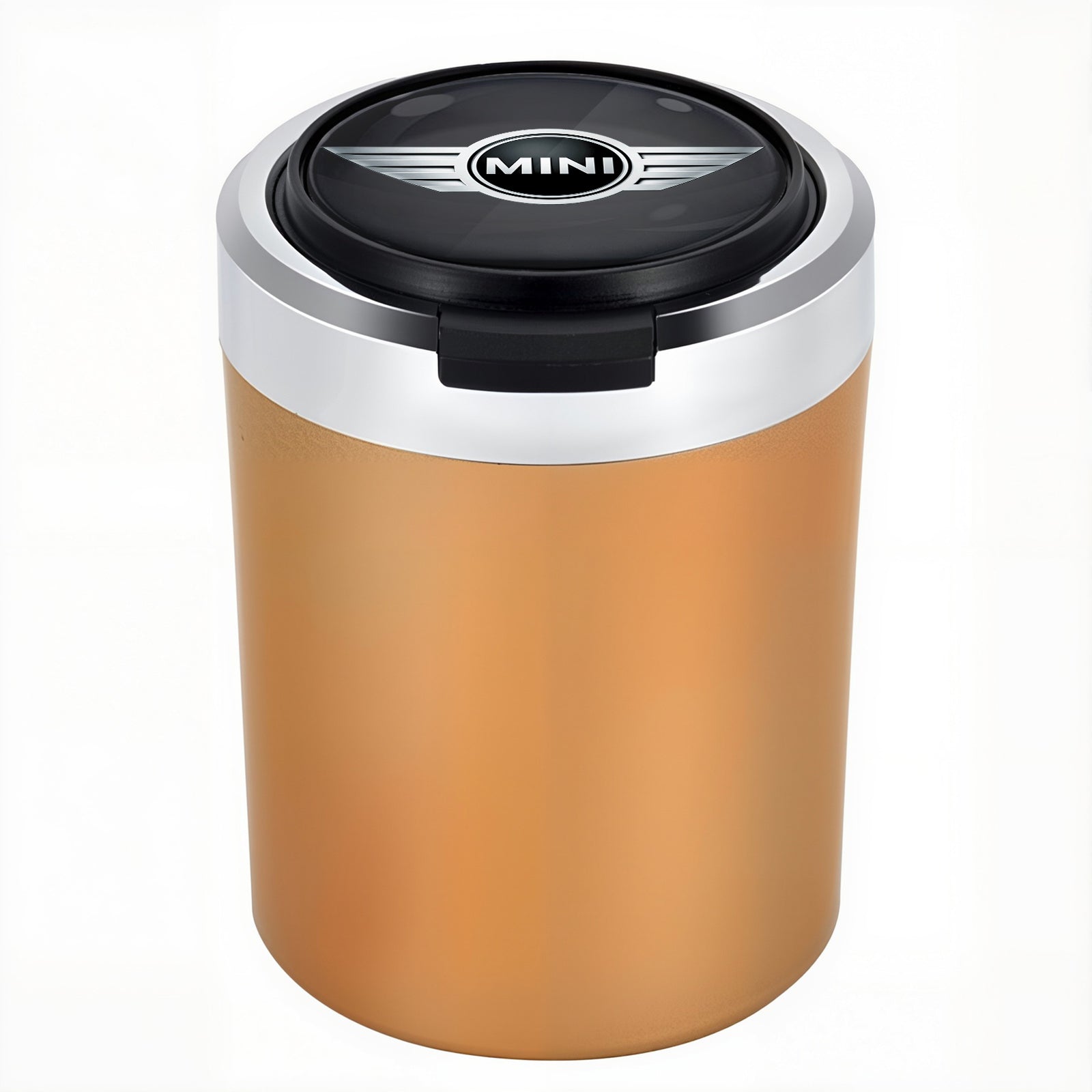 Smokeless Stainless Steel LED Car Cupholder Ashtray with Lid