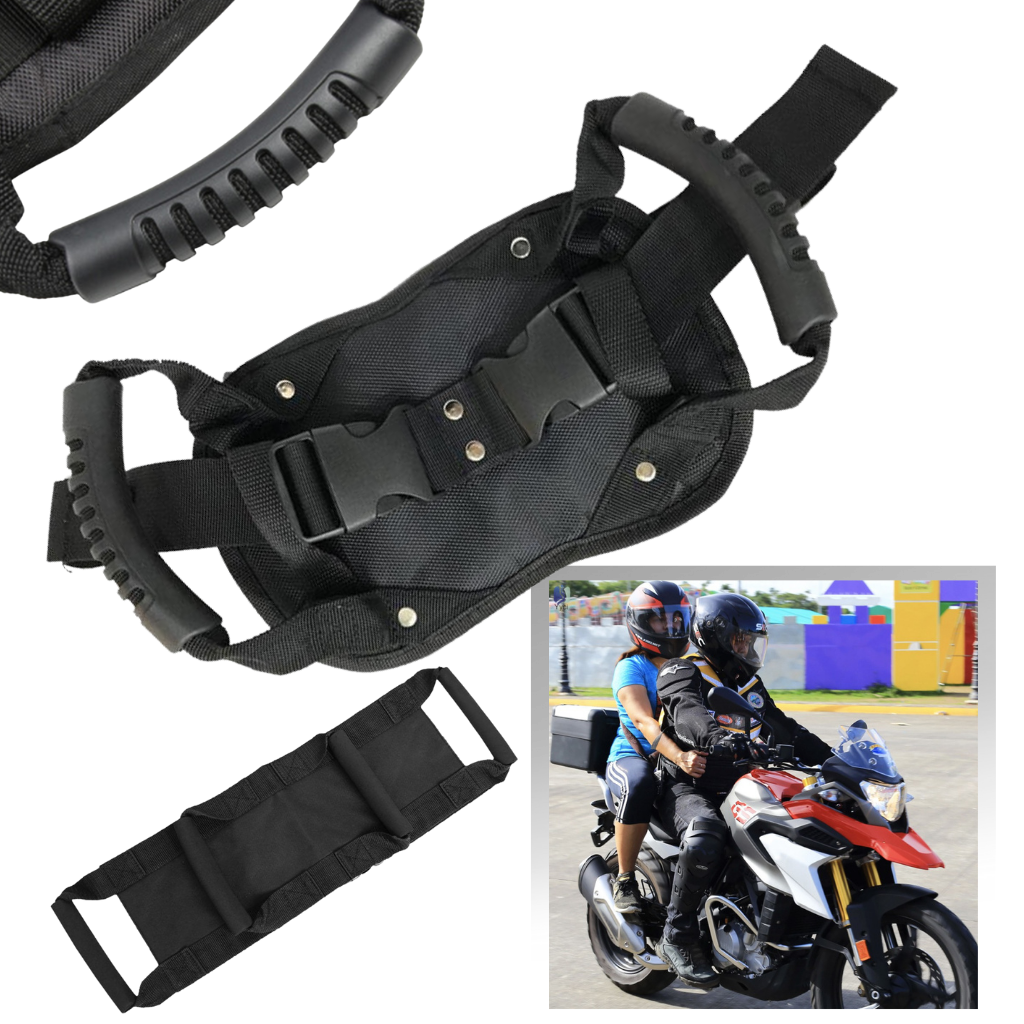 Moto driver belt for a passenger holding