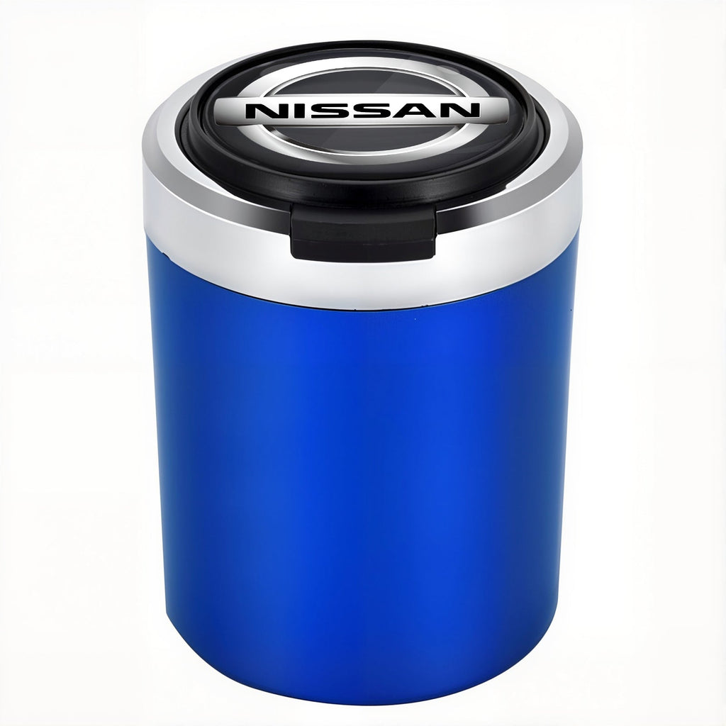 Smokeless Stainless Steel LED Car Cupholder Ashtray with Lid