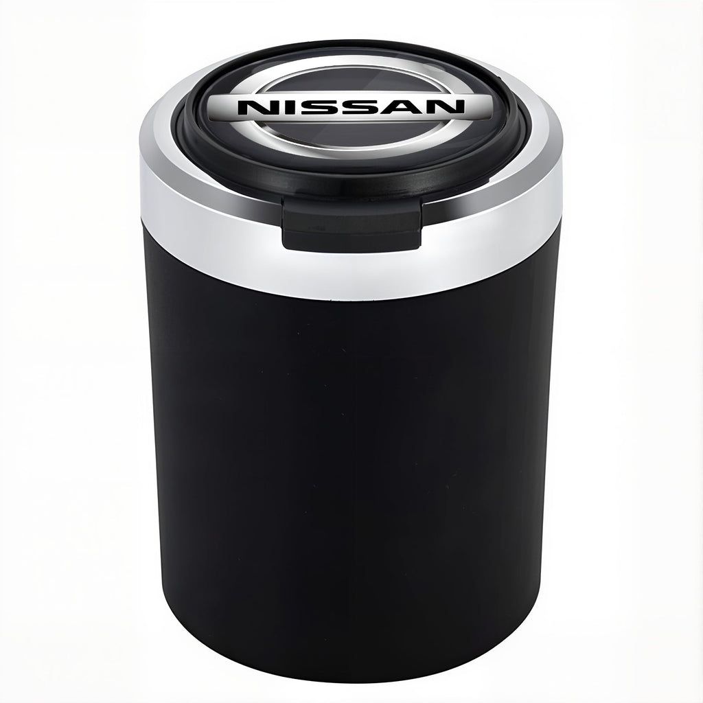 Smokeless Stainless Steel LED Car Cupholder Ashtray with Lid