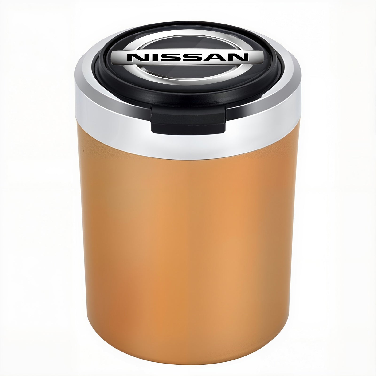 Smokeless Stainless Steel LED Car Cupholder Ashtray with Lid