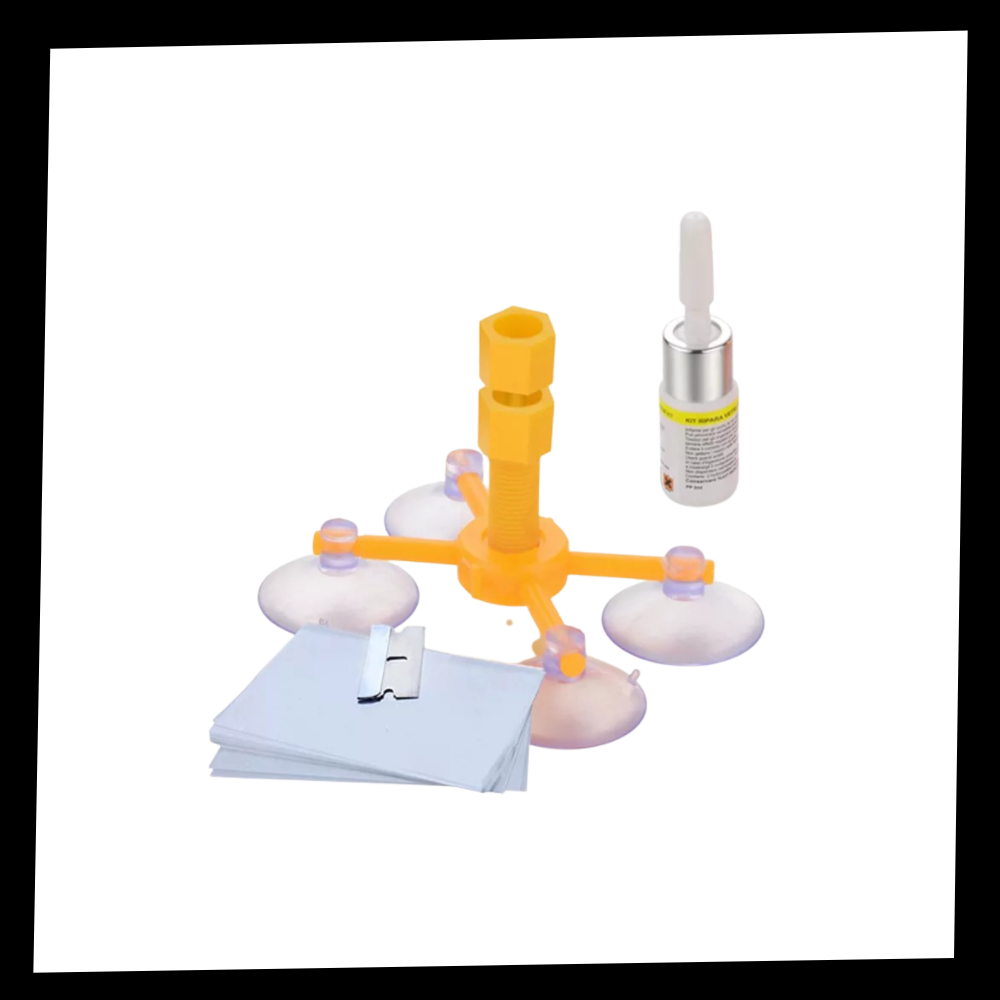 Cracked Glass Repair Fluid Kit