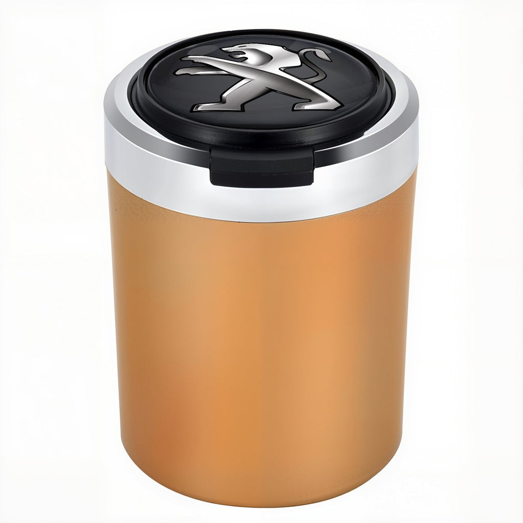 Smokeless Stainless Steel LED Car Cupholder Ashtray with Lid