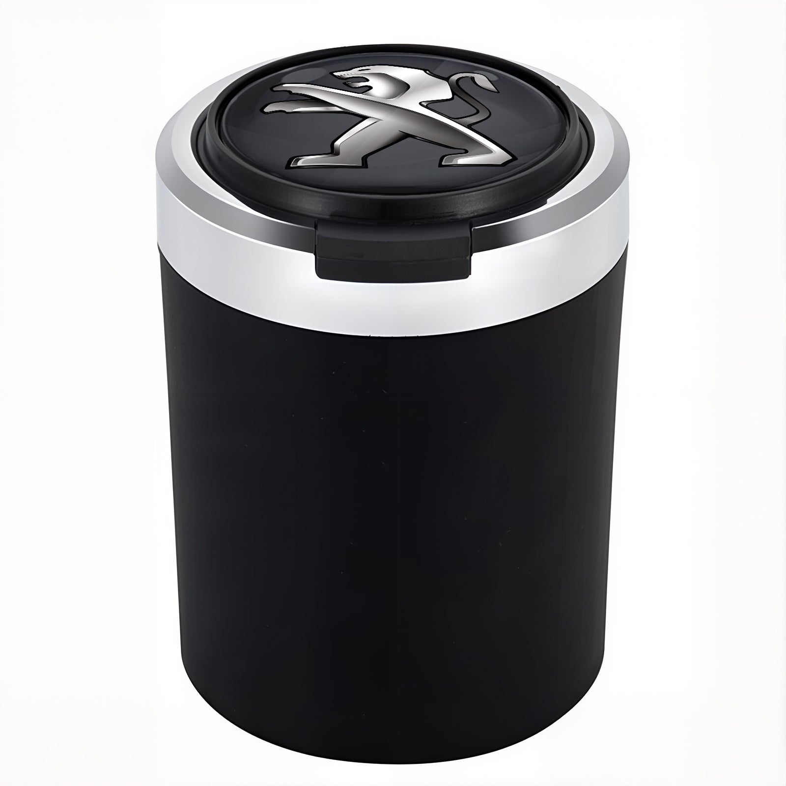 Smokeless Stainless Steel LED Car Cupholder Ashtray with Lid