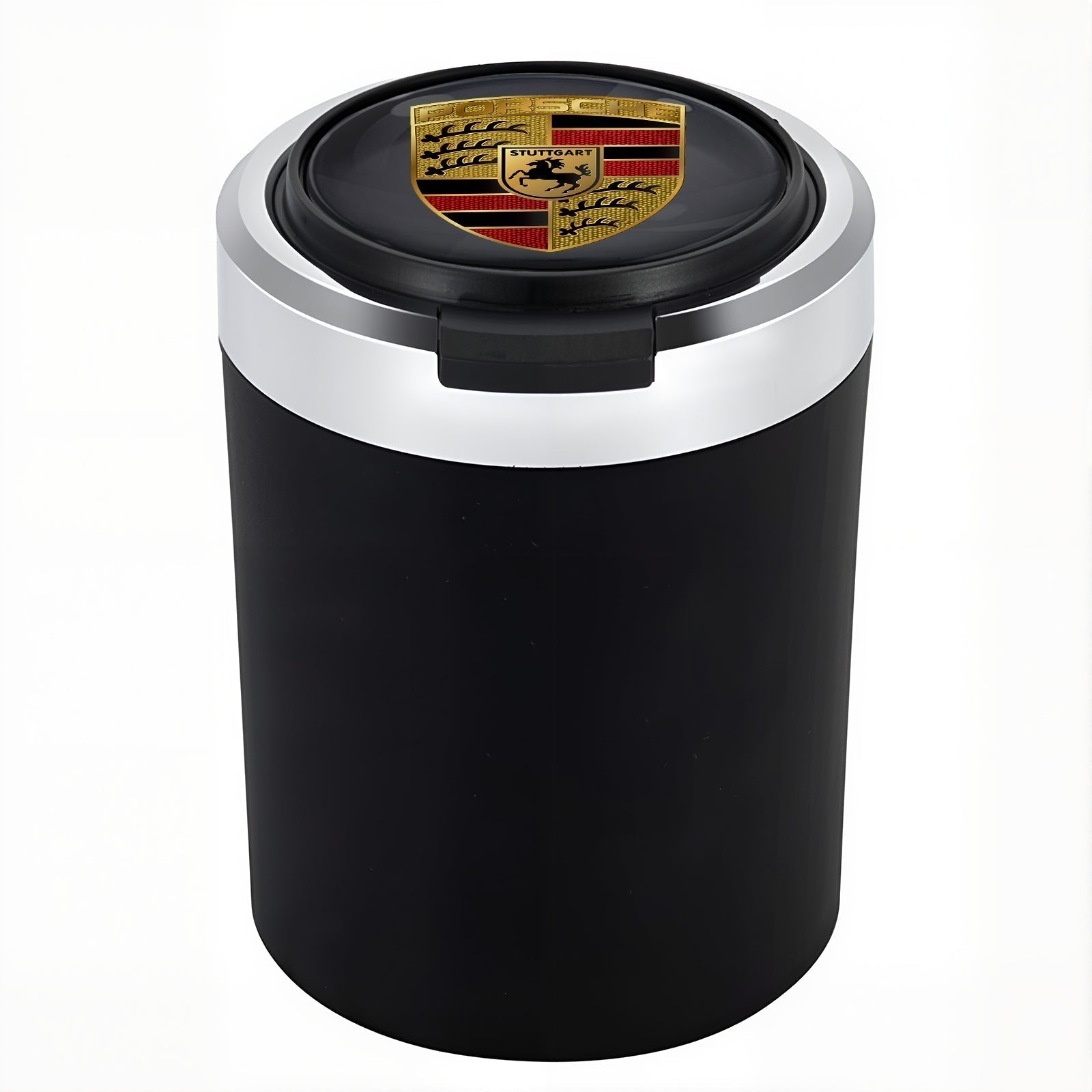 Smokeless Stainless Steel LED Car Cupholder Ashtray with Lid