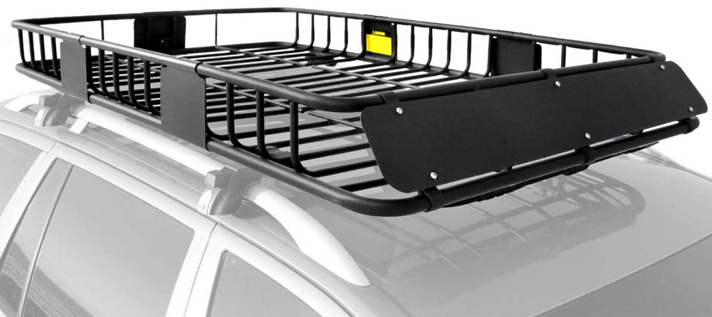 Black Car Skinny Roof Rack  For Traveling