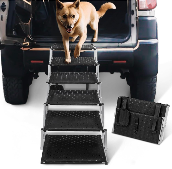 Foldable Dog Stairs For Cars and SUV, Truck