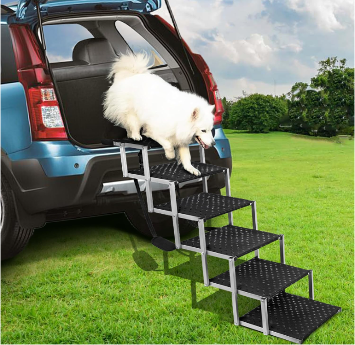 Foldable Dog Stairs For Cars and SUV, Truck