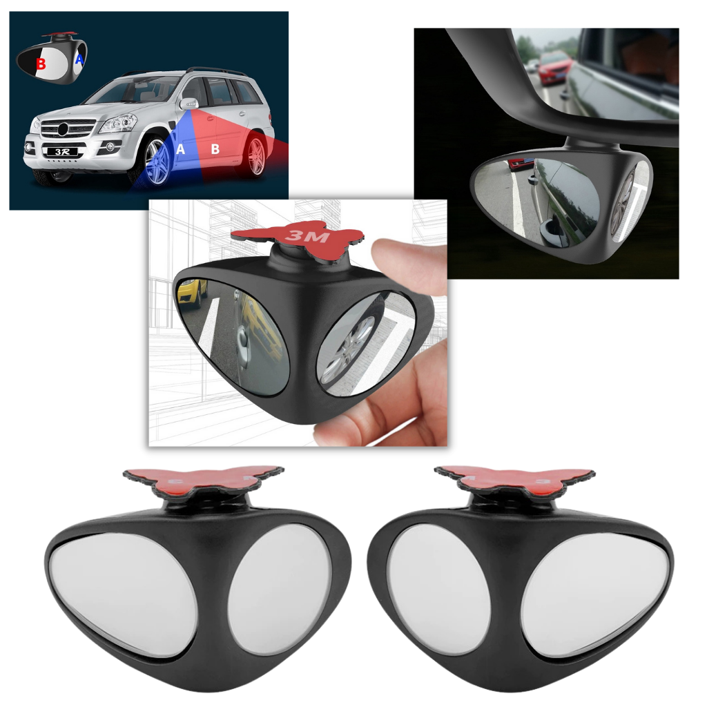 Rotatable 2 Side Blind Spot Car Mirror
