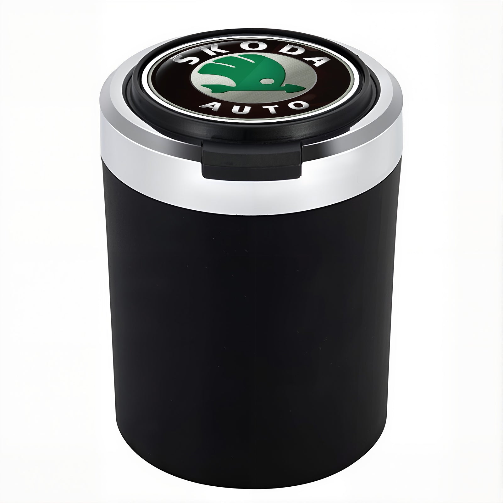Smokeless Stainless Steel LED Car Cupholder Ashtray with Lid