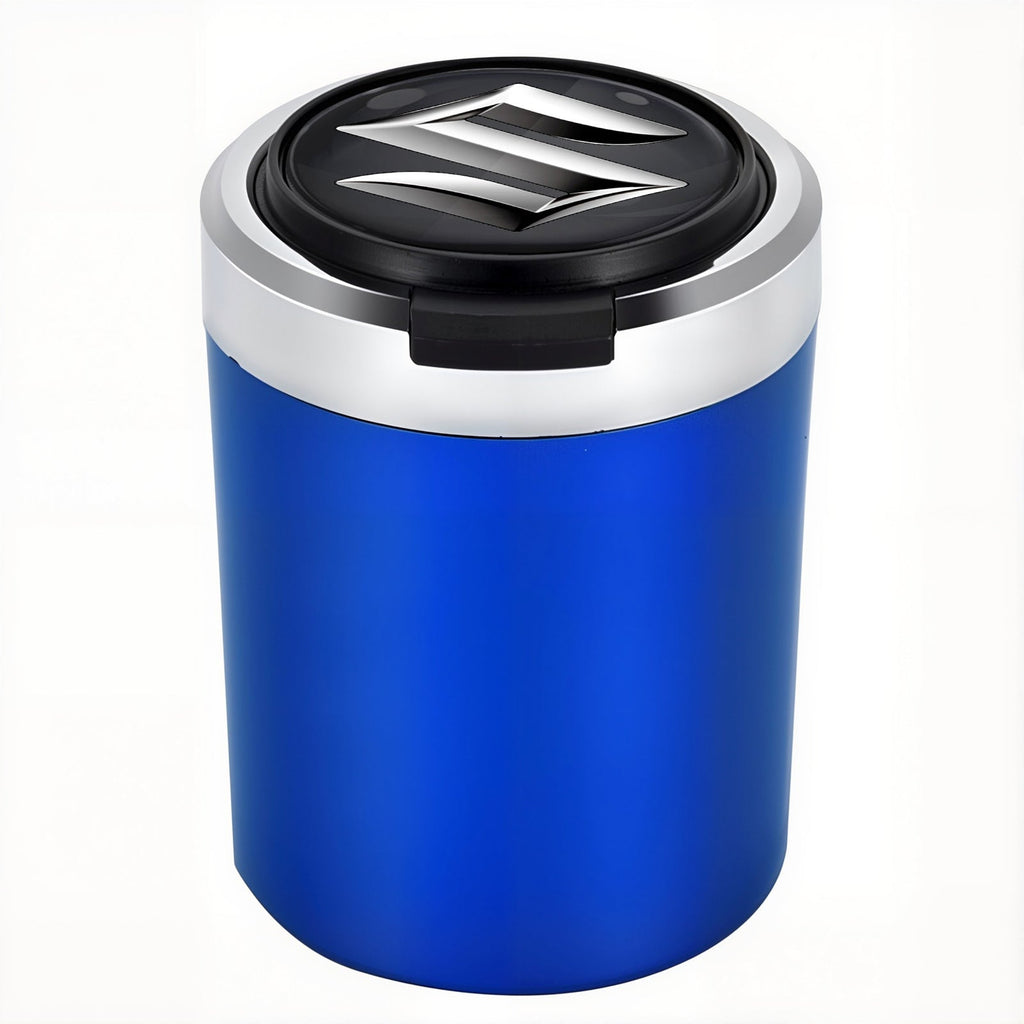 Smokeless Stainless Steel LED Car Cupholder Ashtray with Lid