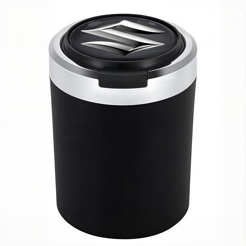 Smokeless Stainless Steel LED Car Cupholder Ashtray with Lid