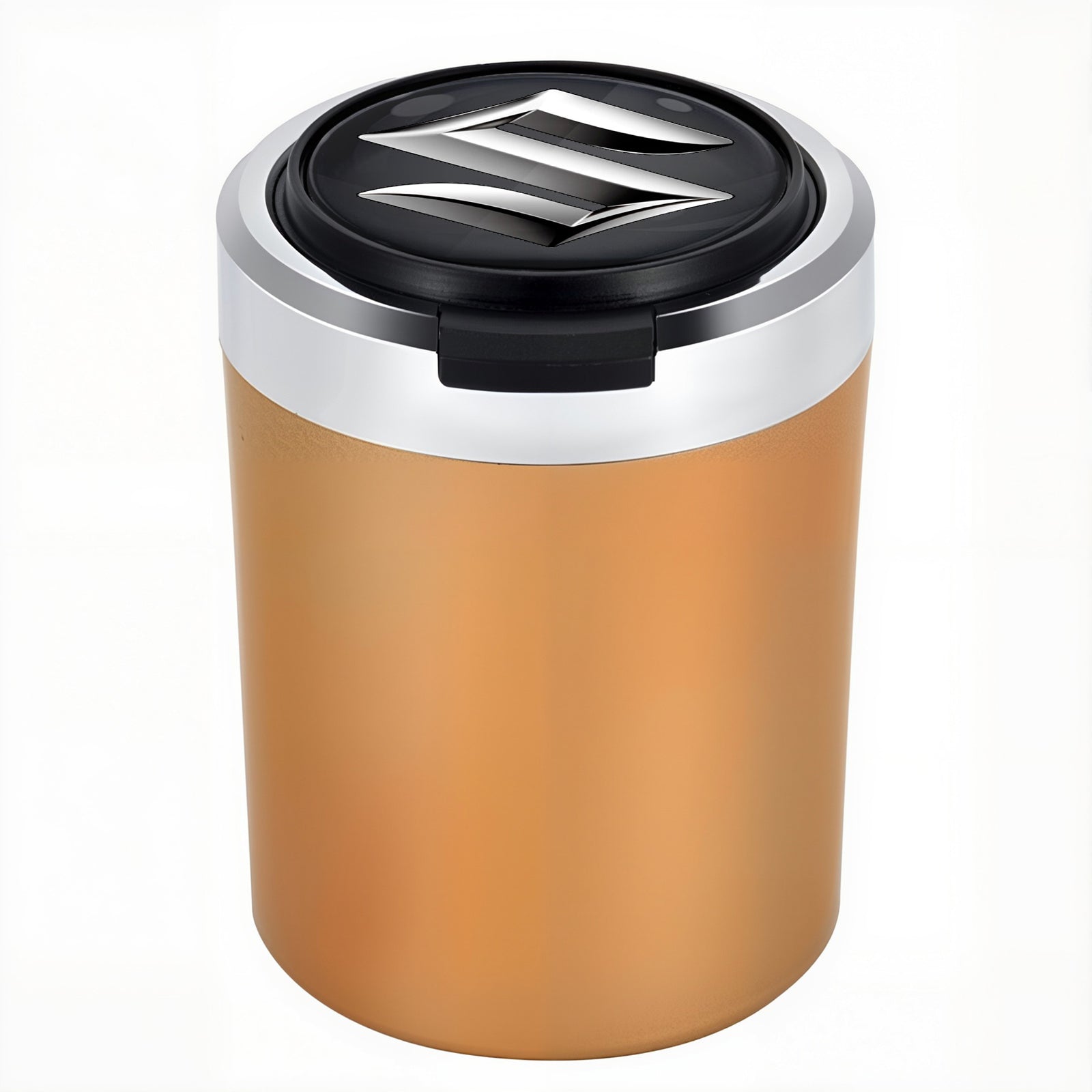 Smokeless Stainless Steel LED Car Cupholder Ashtray with Lid