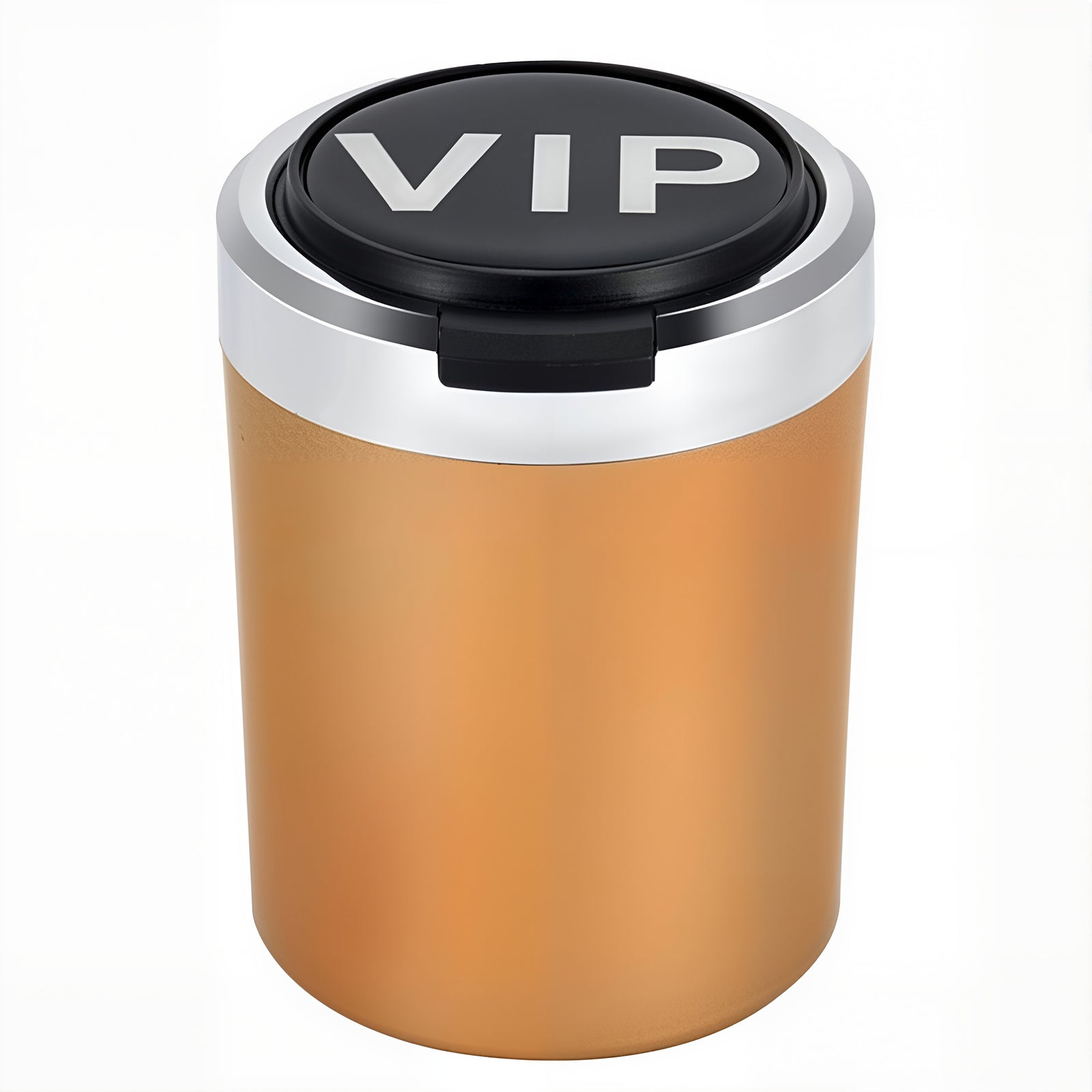 Smokeless Stainless Steel LED Car Cupholder Ashtray with Lid