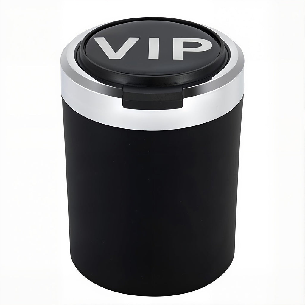 Smokeless Stainless Steel LED Car Cupholder Ashtray with Lid