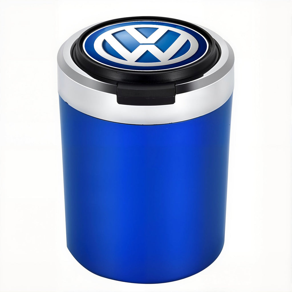 Smokeless Stainless Steel LED Car Cupholder Ashtray with Lid