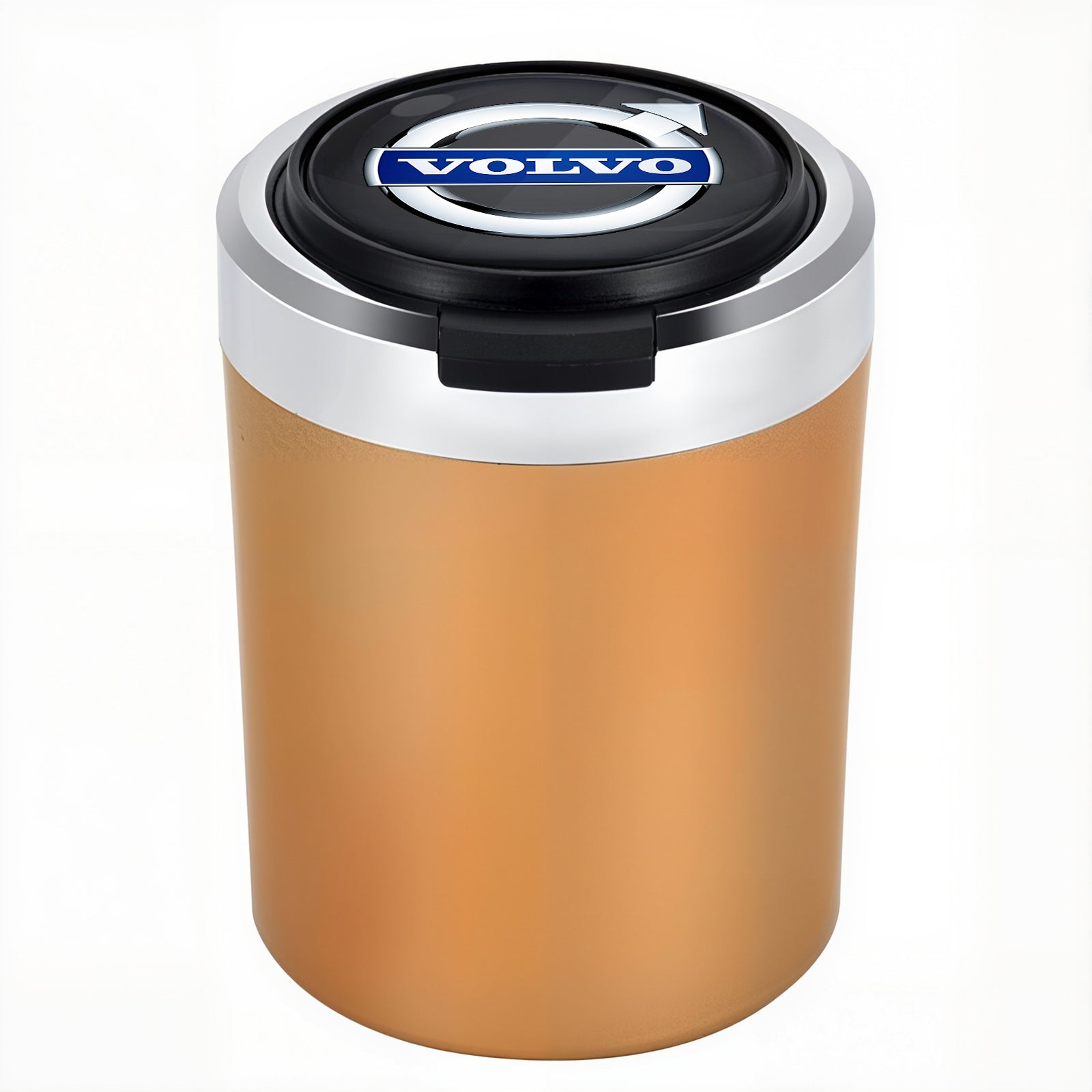 Smokeless Stainless Steel LED Car Cupholder Ashtray with Lid