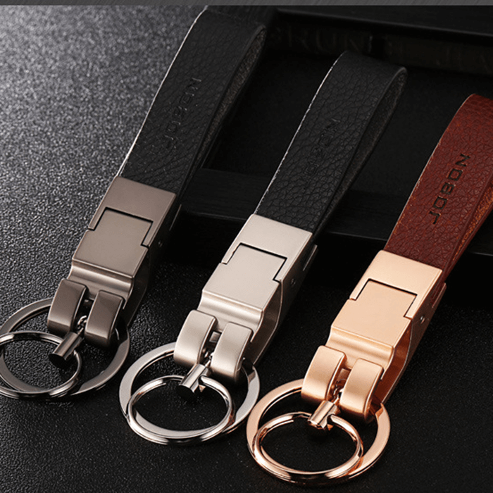 Heavy Duty Men's Leather Keychain Strap