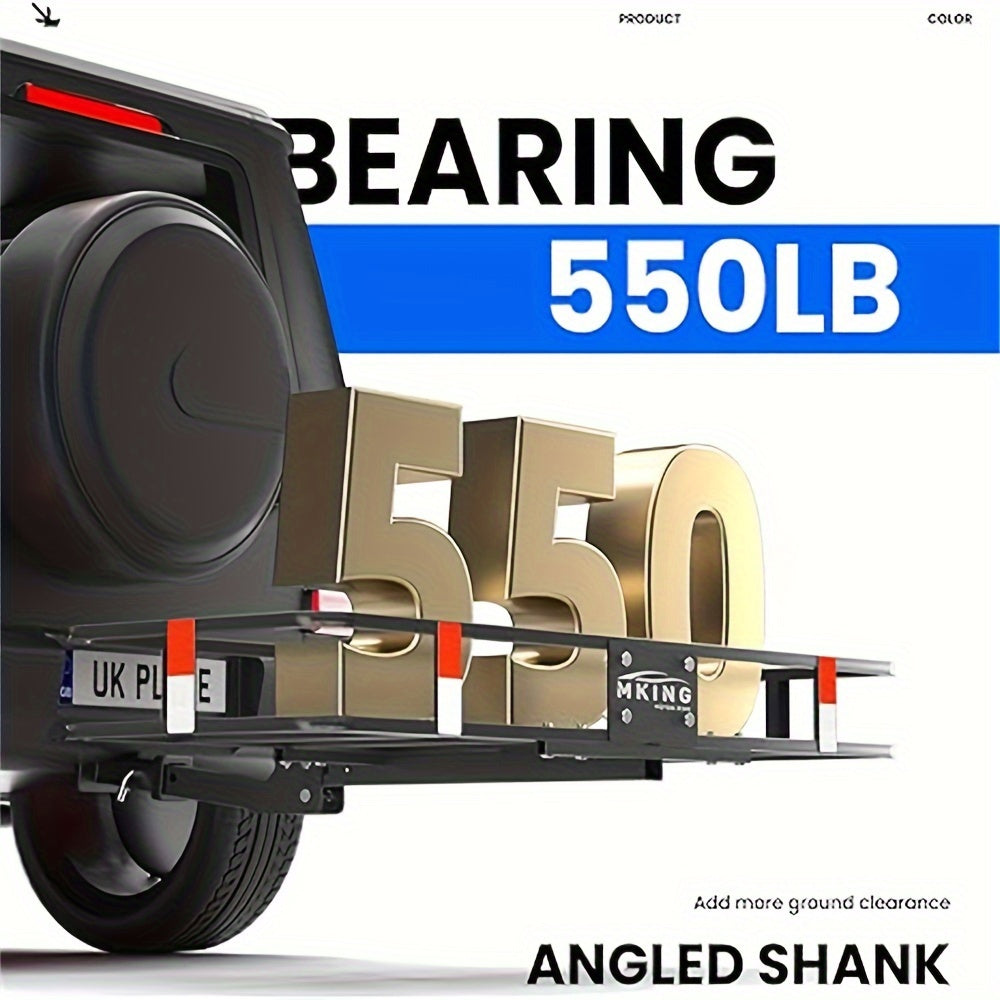 HeavyDuty Foldable Hitch Cargo Carrier with Waterproof Bag