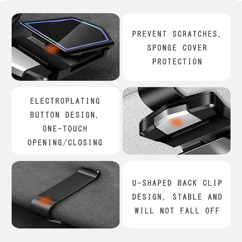 Car Sun Visor Magnetic Sunglasses Holder Clip