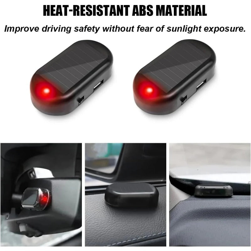 Solar-Powered Dummy Car Alarm Light