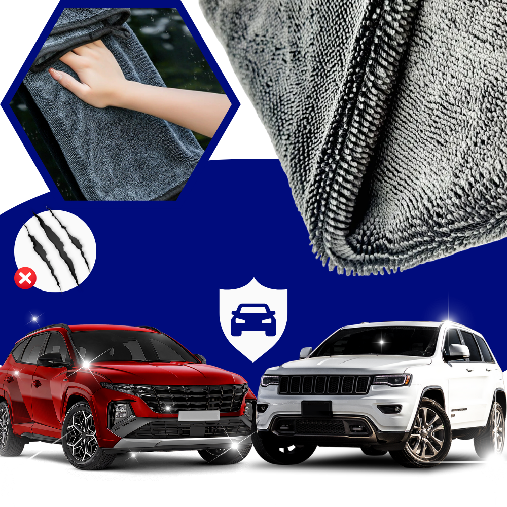 Absorbent Microfiber Glass Cleaner Towel